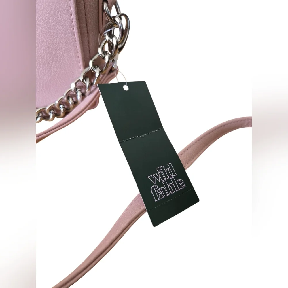 NWT Wild Fable Elegant Pink Chain Strap Women's Bag - Picture 3 of 8